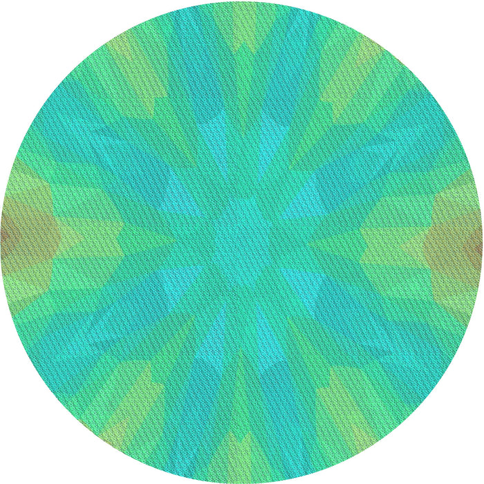 Square Machine Washable Transitional Lime Mint Green Rug in a Living Room, wshpat1776lblu