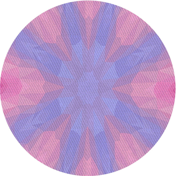 Square Machine Washable Transitional Bright Lilac Purple Rug in a Living Room, wshpat1776pur