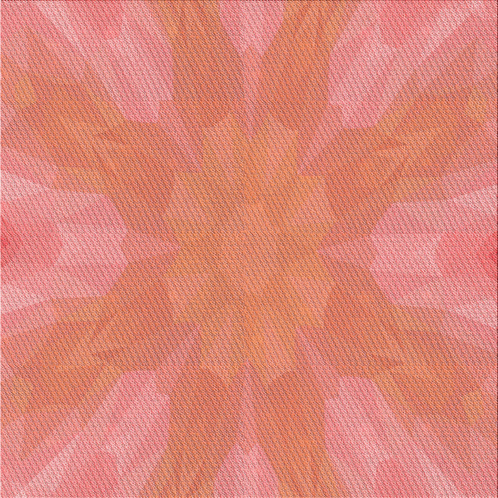Round Machine Washable Transitional Bright Orange Rug, wshpat1776rd