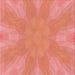 Round Machine Washable Transitional Bright Orange Rug, wshpat1776rd