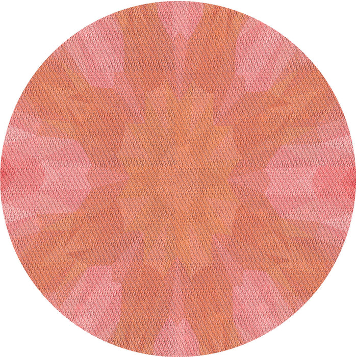 Square Machine Washable Transitional Bright Orange Rug in a Living Room, wshpat1776rd