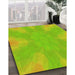 Machine Washable Transitional Pistachio Green Rug in a Family Room, wshpat1776yw