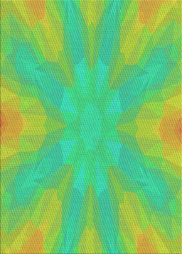 Patterned Green Abstract Machine Washable Rug, wshpat1776