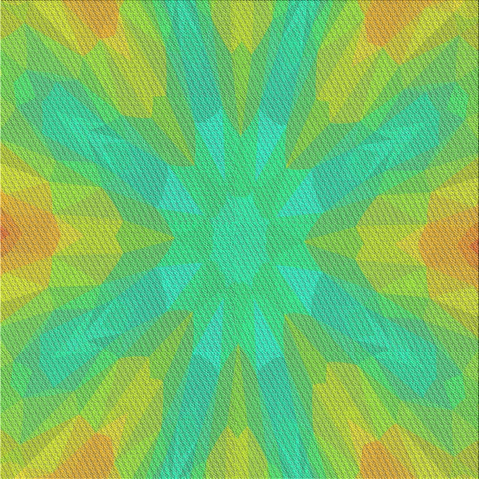 Sideview of Patterned Green Abstract Machine Washable Rug, wshpat1776