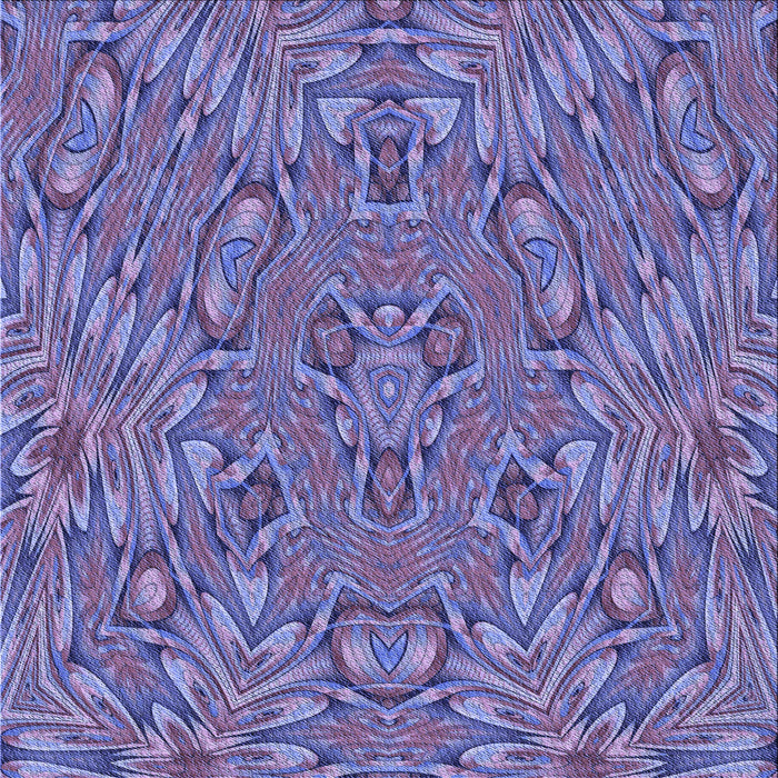 Round Machine Washable Transitional Purple Mimosa Purple Rug, wshpat1777blu