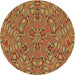 Square Machine Washable Transitional Mahogany Brown Rug in a Living Room, wshpat1777brn