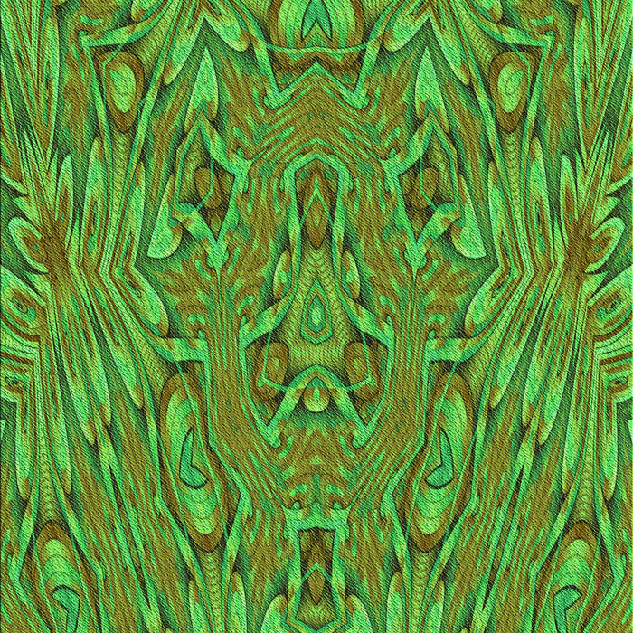 Machine Washable Transitional Seaweed Green Rug, wshpat1777grn