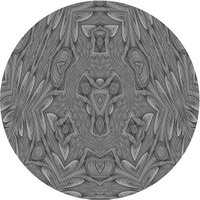Square Machine Washable Transitional Grey Gray Rug in a Living Room, wshpat1777gry