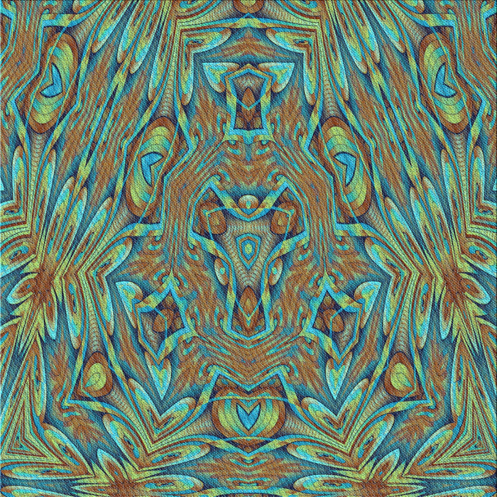 Round Machine Washable Transitional Coffee Brown Rug, wshpat1777lblu