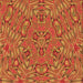 Round Machine Washable Transitional Orange Rug, wshpat1777org