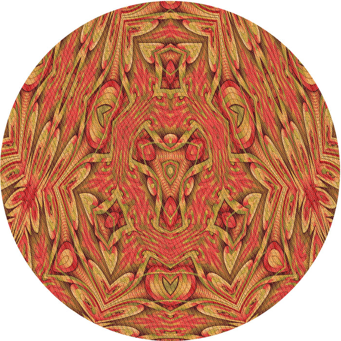 Square Machine Washable Transitional Orange Rug in a Living Room, wshpat1777org