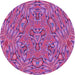 Square Machine Washable Transitional Purple Rug in a Living Room, wshpat1777pur