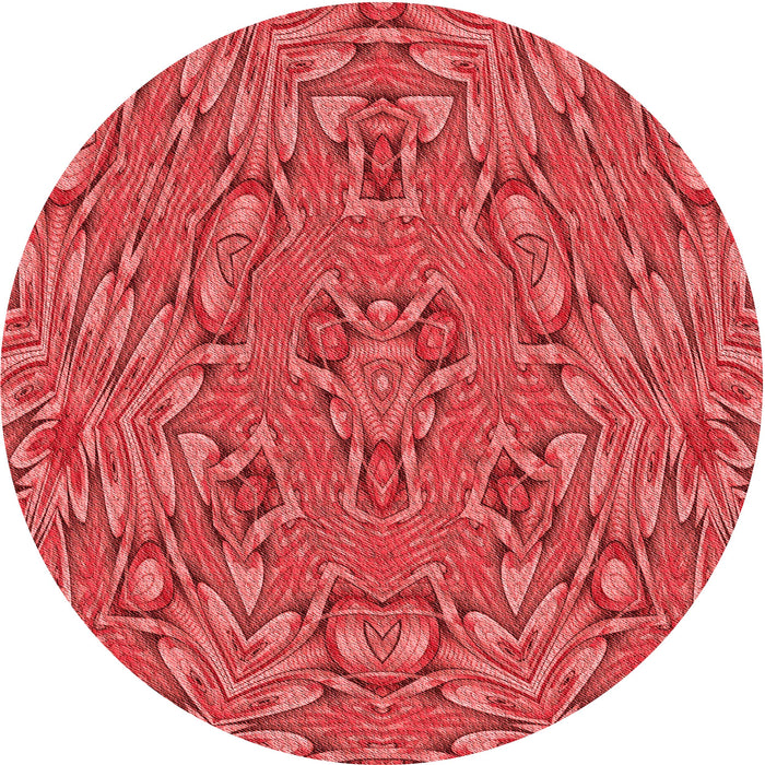 Square Machine Washable Transitional Red Rug in a Living Room, wshpat1777rd