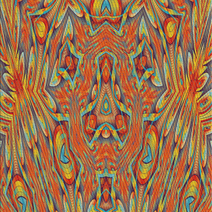 Patterned Copper Green Abstract Machine Washable Rug, wshpat1777