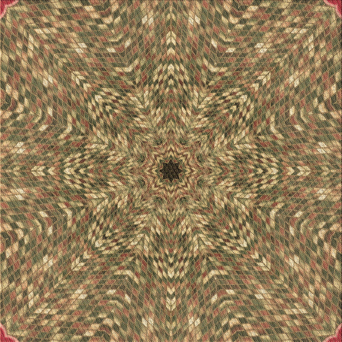 Round Machine Washable Transitional Red Brown Rug, wshpat1778brn