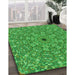 Machine Washable Transitional Green Rug in a Family Room, wshpat1778grn