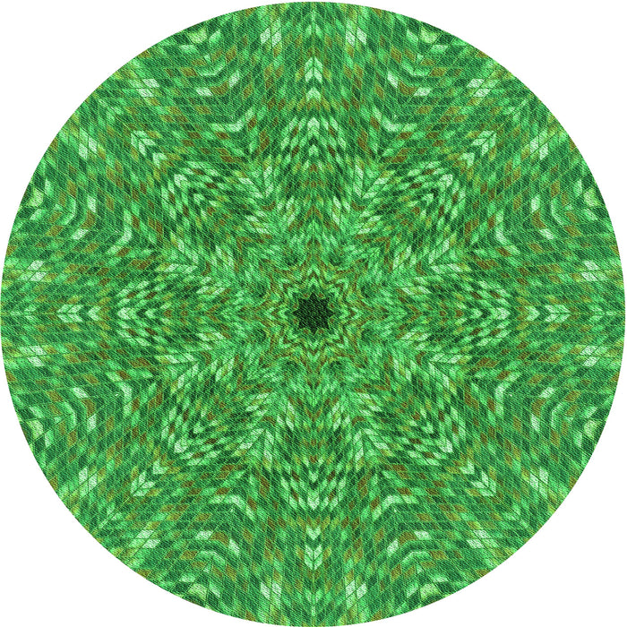 Square Machine Washable Transitional Green Rug in a Living Room, wshpat1778grn