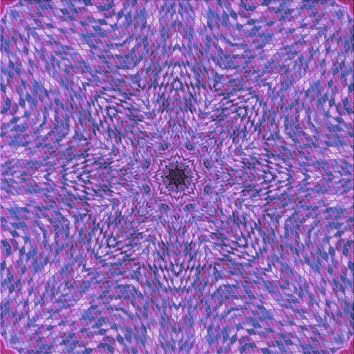 Round Machine Washable Transitional Purple Rug, wshpat1778pur