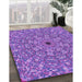 Machine Washable Transitional Purple Rug in a Family Room, wshpat1778pur
