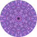 Square Machine Washable Transitional Purple Rug in a Living Room, wshpat1778pur