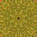 Round Machine Washable Transitional Yellow Rug, wshpat1778yw