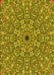 Machine Washable Transitional Yellow Rug, wshpat1778yw