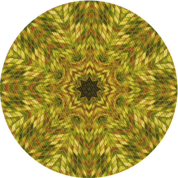 Square Patterned Oak Brown Rug, pat1779yw