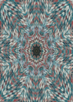 Patterned Gray Novelty Rug, pat1779