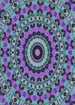 Machine Washable Transitional Koi Blue Rug, wshpat177