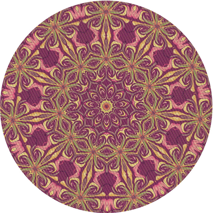 Square Patterned Peru Brown Rug, pat178brn