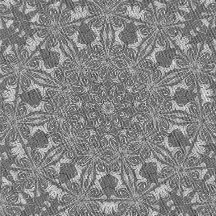 Round Machine Washable Transitional Ash Gray Rug, wshpat178gry