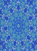 Patterned Blue Orchid Blue Rug, pat178lblu