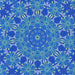 Round Patterned Blue Orchid Blue Rug, pat178lblu