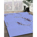 Patterned Light Sky Blue Rug in Family Room, pat1780blu