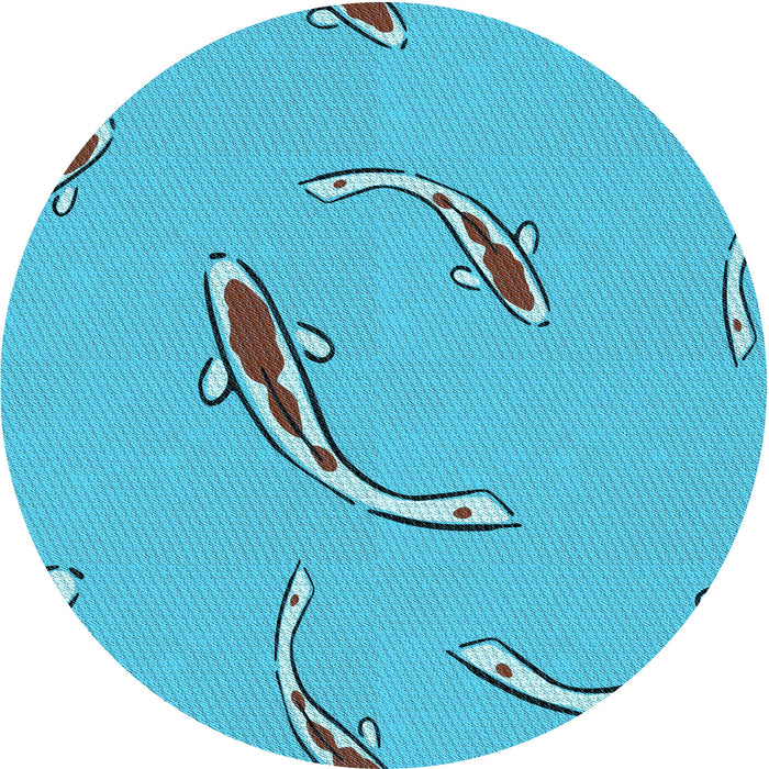 Square Patterned Dark Turquoise Green Rug, pat1780lblu