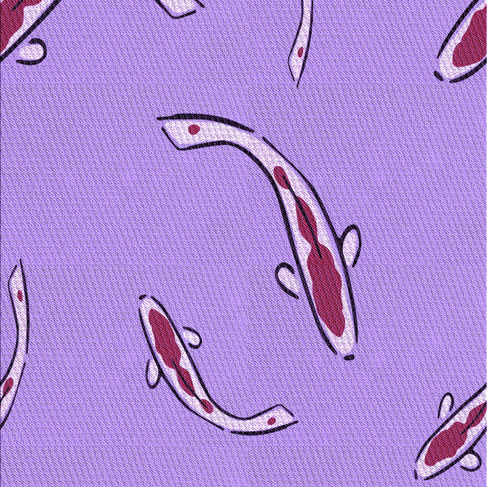 Patterned Bright Lilac Purple Rug, pat1780pur