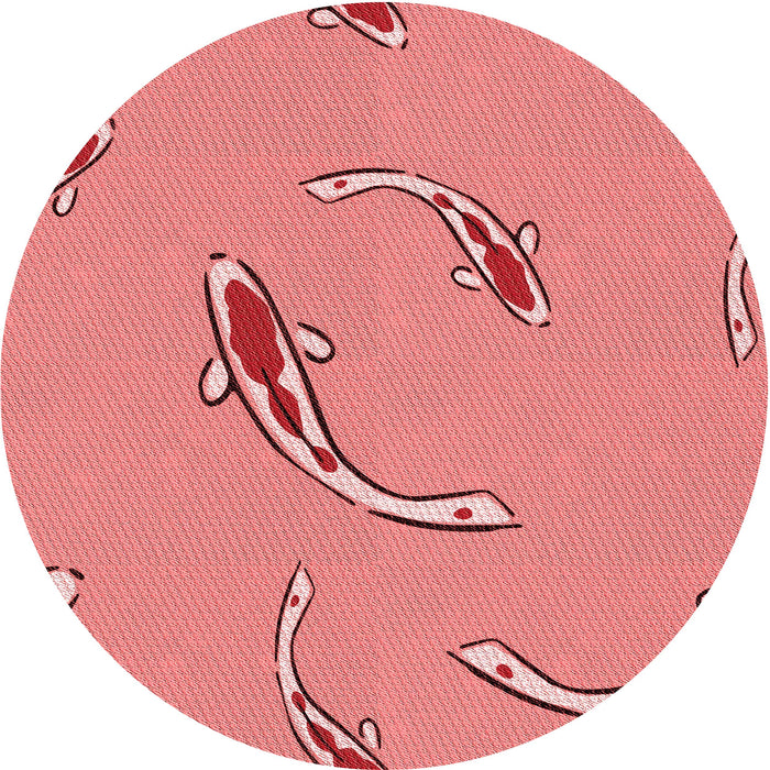 Square Patterned Red Rug, pat1780rd