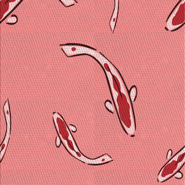 Patterned Red Rug, pat1780rd