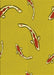 Machine Washable Transitional Yellow Rug, wshpat1780yw