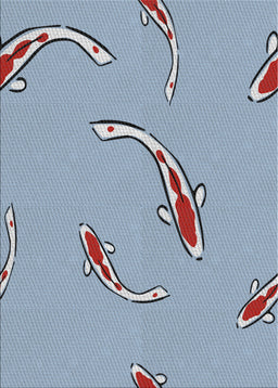 Patterned Light Blue Novelty Rug, pat1780