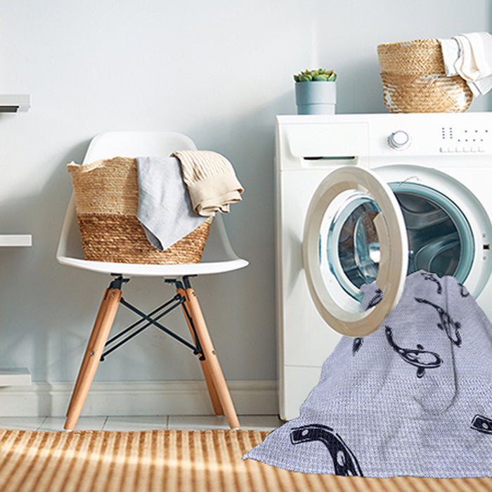 Machine Washable Transitional Lavender Blue Rug in a Washing Machine, wshpat1781blu