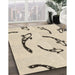 Machine Washable Transitional Moccasin Beige Rug in a Family Room, wshpat1781brn