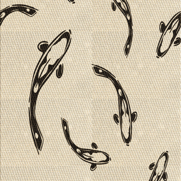 Machine Washable Transitional Moccasin Beige Rug, wshpat1781brn