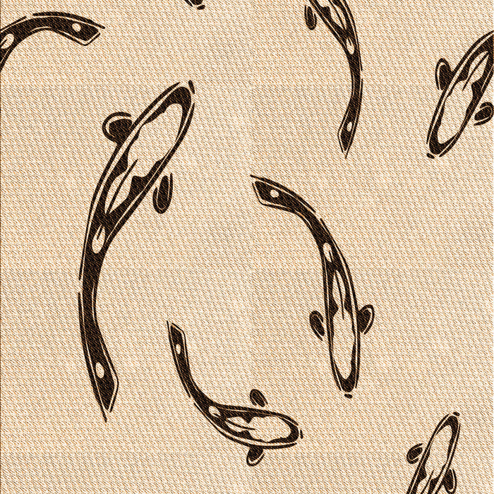 Patterned Peru Brown Rug, pat1781org