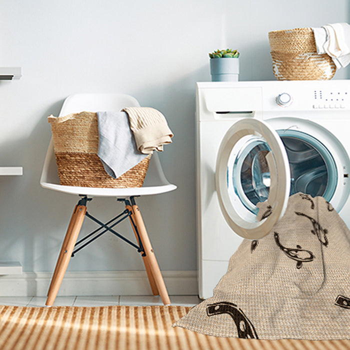 Machine Washable Transitional Peru Brown Rug in a Washing Machine, wshpat1781org