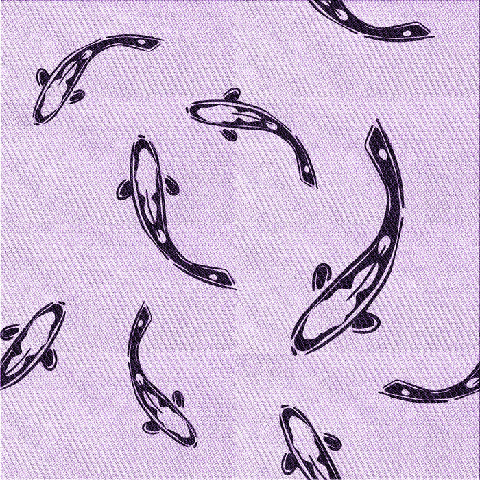 Round Patterned Lilac Purple Rug, pat1781pur