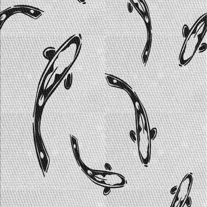 Machine Washable Transitional White Smoke Rug, wshpat1781