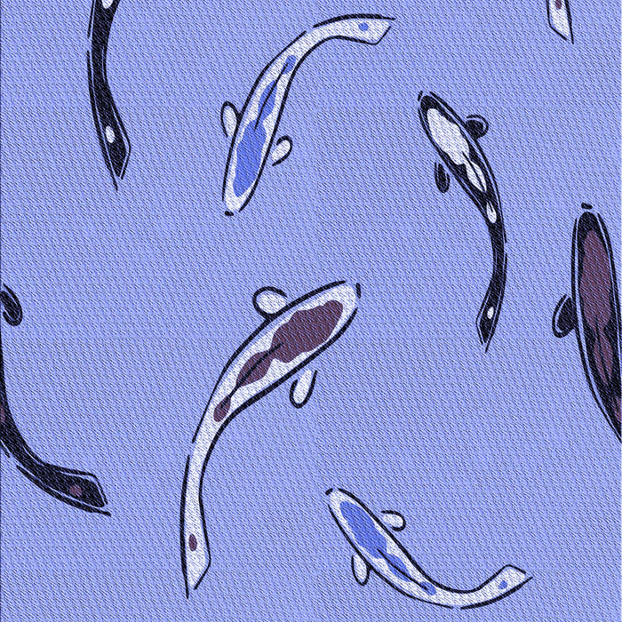 Patterned Sky Blue Rug, pat1782blu