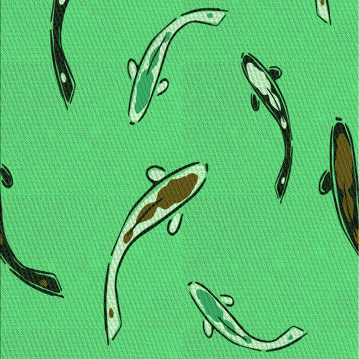 Patterned Neon Green Rug, pat1782grn