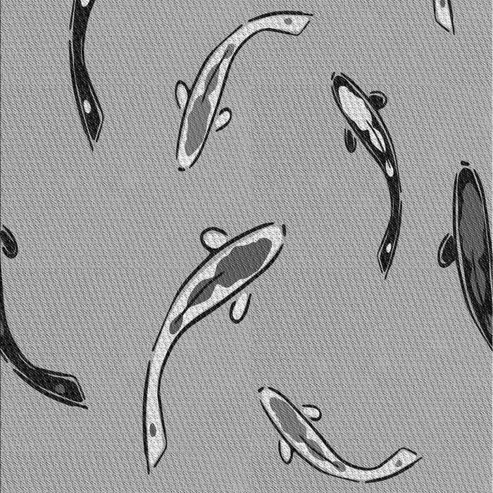 Machine Washable Transitional Platinum Gray Rug, wshpat1782gry